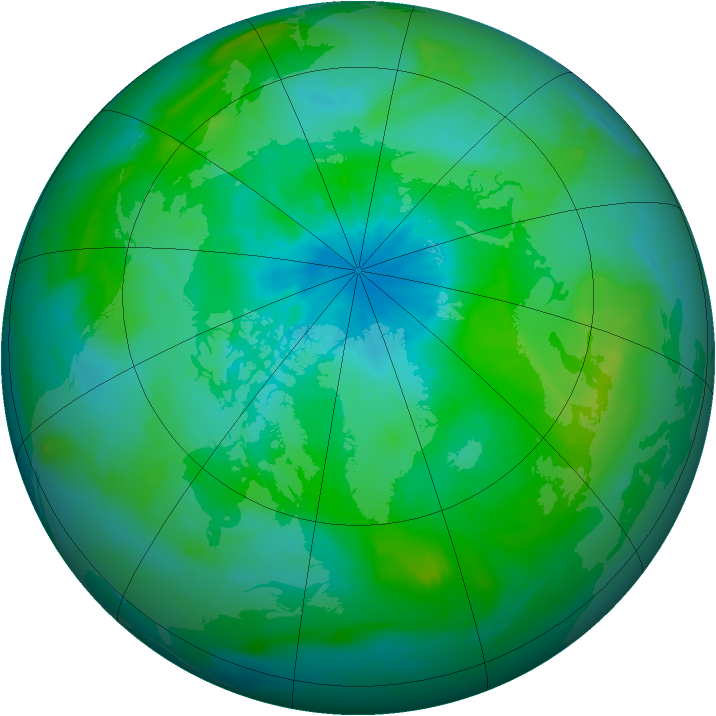 Arctic ozone map for 26 August 2014